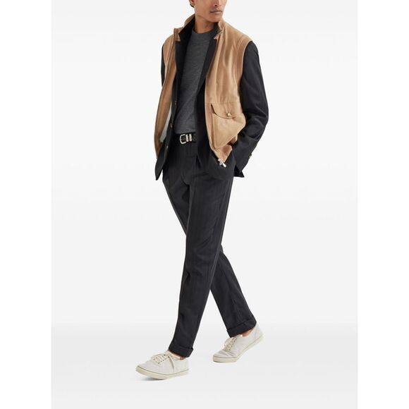 Brunello Cucinelli Men Leather Vest - Picture 5 of 5